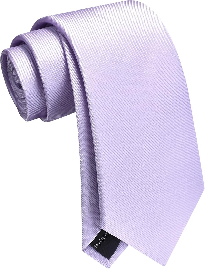 Branduce 63'' XL Tie Mens Extra Long Solid Woven Necktie for Men Big and Tall + Gift Box - Image 1